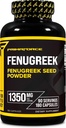 Primaforce Fenugreek Seed Kapsler (180 Kapsler / 1350mg Per Servering, 2 Kapsler Servering) - Premium Herbal supplement for mænd og kvinder, ikke-GMO, Gluten Free Supplement