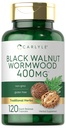 Carlyle Black Walnut Wormwood ttesmå 124; 120 Capsules ttesmå 124; Urtekompleks 124; Non- GMO, Gluten Free