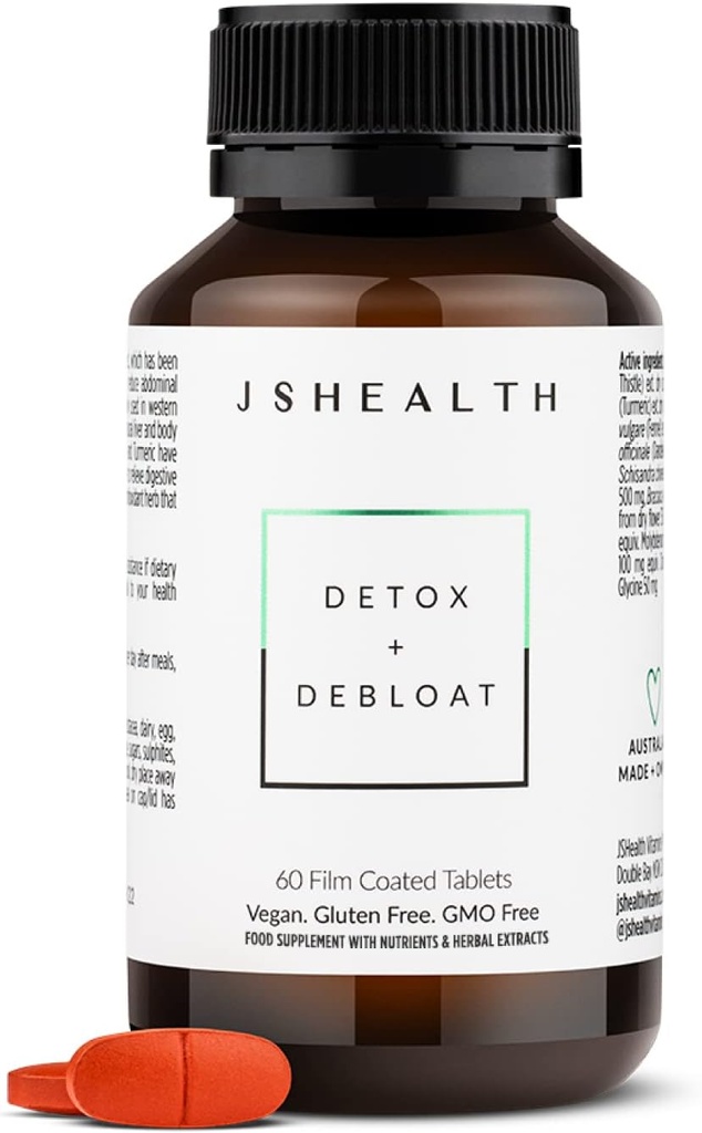 JSHealth Vitaminer Signature Bundle, Hår + energi, Detox + Debloat, og hud + fordøjelsestilskud