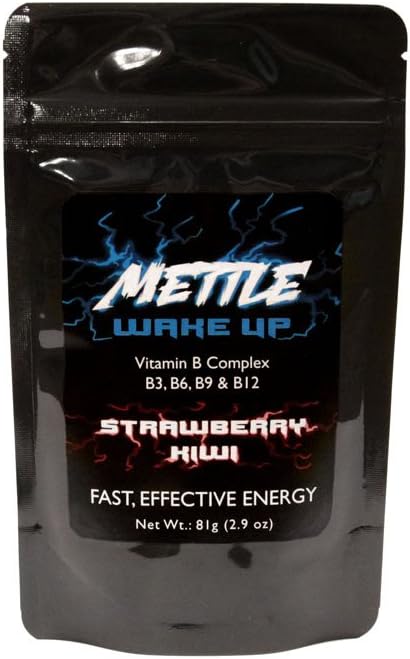 Energy Drink Powder - 100 Servings | Sugar Free | 200mg Caffeine - Mettle Energy Drink Mix (Strawberry Kiwi)