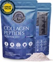 EAT WELL JPEP fødevarer Collagen Peptider Powder Protein 45 Servering, 16oz, Collagen til hud, ben og fælles støtte, Type I & III Græs Fed Collagen Kosttilskud til kvinder og mænd, Keto, Aminosyrer