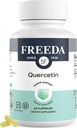 FREEDA Quercetin 500mg - Pure Quercetin Supplement for Histamine & Immune Support, Heart Health & Antioxidant Benefits - Gluten Free, Vegan Health Supplement for Adults Kosher Certified (60 Capsules)
