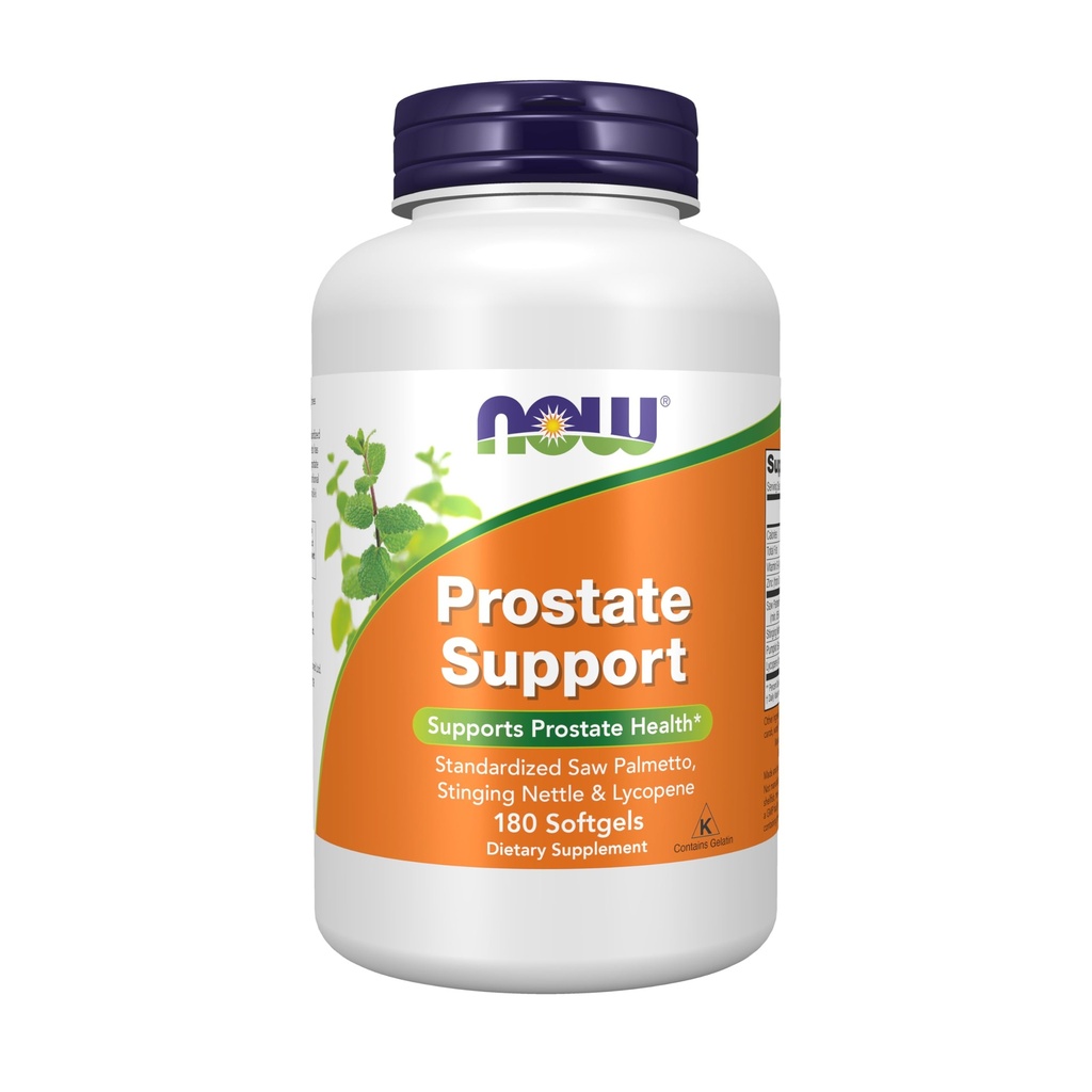 Now Supplements, Prostate Support, Prostate Support, med Standardized Saw Palmetto, Stinging Nettle & Lycopene, 180 Softgels