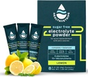 Sugar Free Electrolyte Powder Drink Mix med 15 mikronæringsstoffer, aktiv inddrivelse og hydrering til sport, vandreture og aktiv livsstil, Ingen kalorie, Keto - 8 Pack