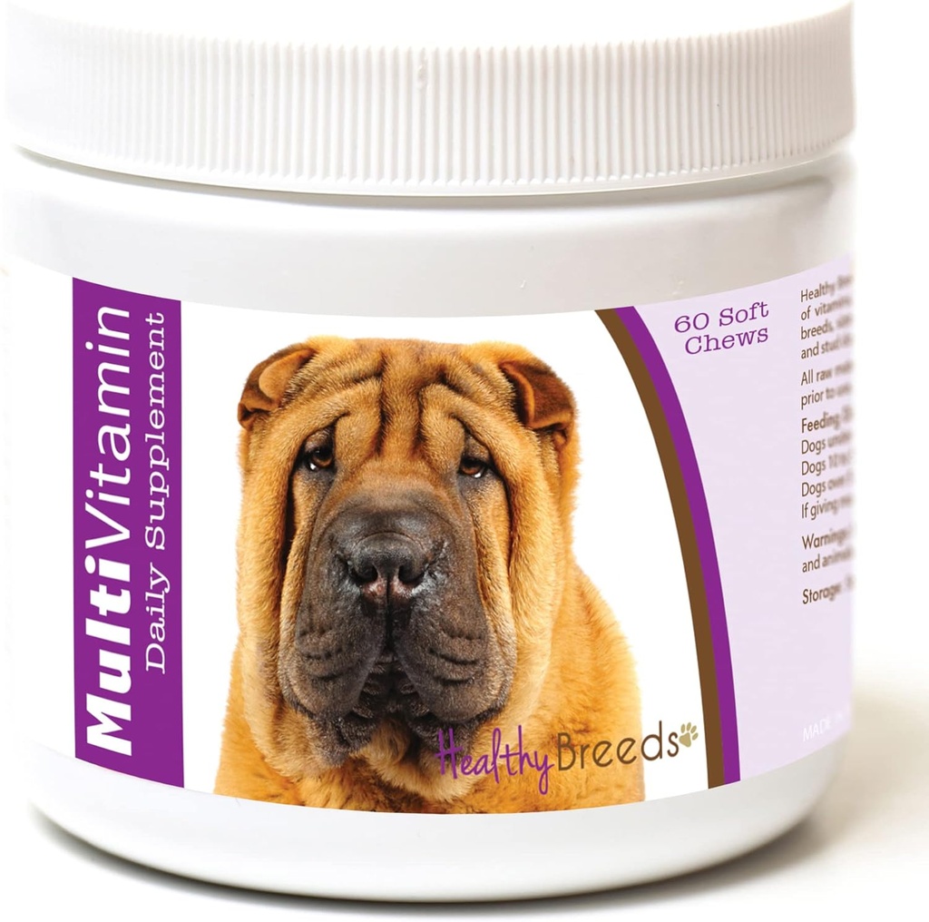 Healthy Breeds Chinese Shar Pei Multi-Vitamin Soft Chews 60 Count