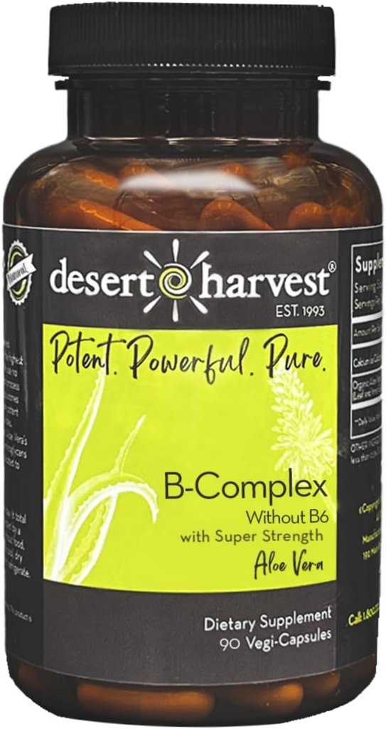 Desert Harvest B- Complex - uden B6, 90 kapsler