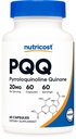 Nutricost PQQ (Pyrroloquinoline Quinone) 20mg, 60 kapsler - Vegetariske kapsler, Non- GMO, Gluten Free