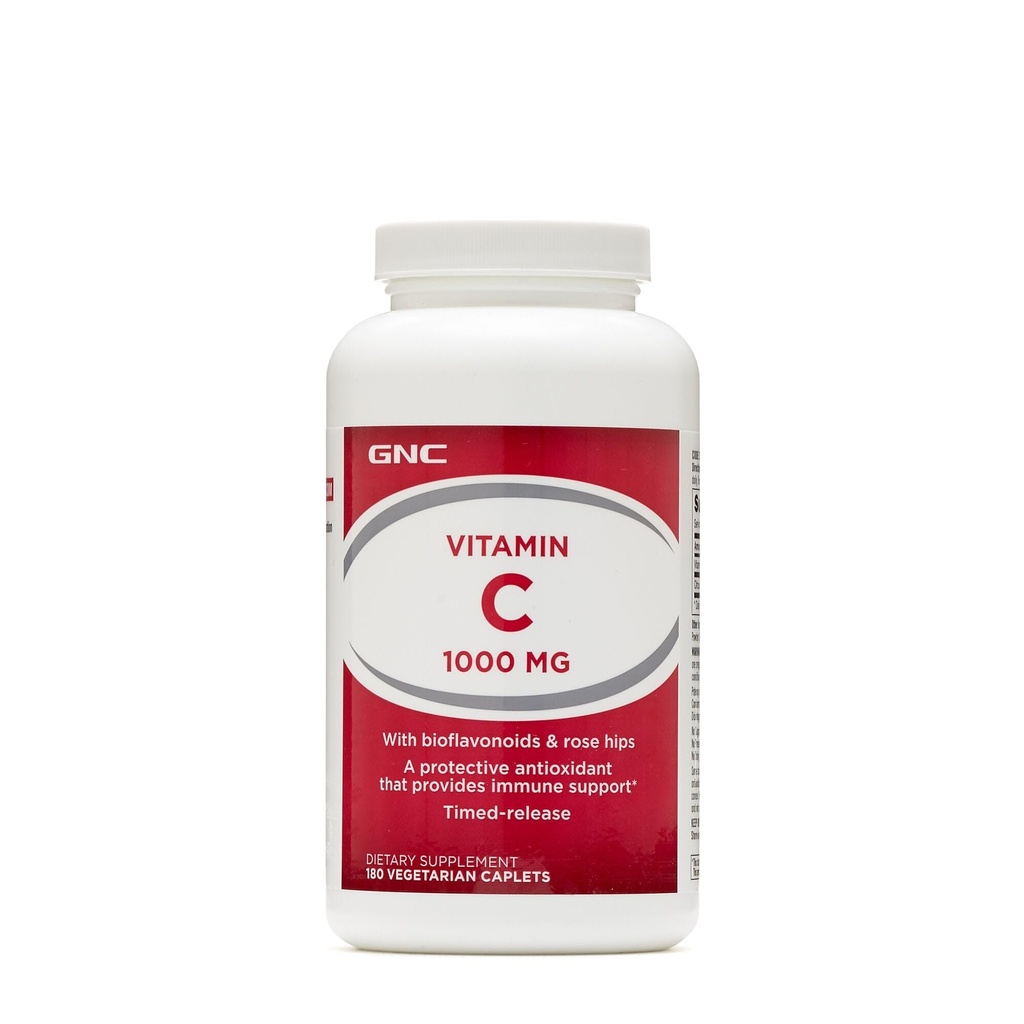 GNC-vitamin C 1000 med bioflavonoider og Rose Hips Timet Release 180 tabletter