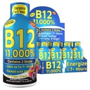 Vitamin Energy Shots, Blandet Berry Flavor, Op til 7 + Timer af energi, 1,93 Fl Oz, 12 Greve