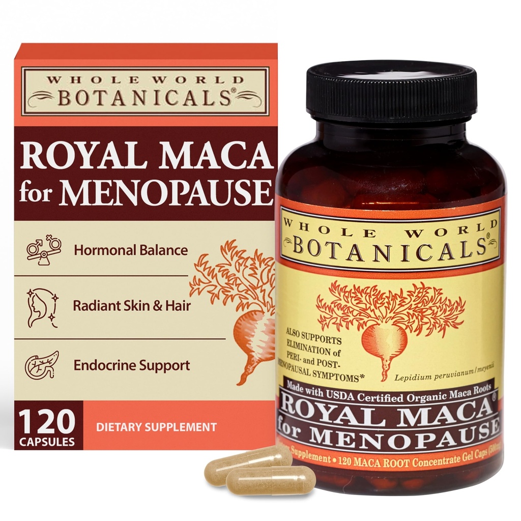 WHOLD VERDEN BOTANICALS Royal Maca For Menopause, 120 CT