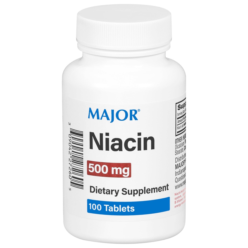 Niacin 500 mg - Kosttilskud - 100 tabletter