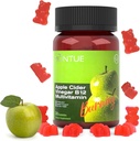 Apple Cider Vincious Gummies B12 Multivitamin, ACV tillæg Gummy Vitaminer, Vegetarisk tillæg for kvinder & mænd, Ikke GMO, Support Normal Energy Nivels & Gut Health 60 Gummies (30)