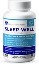 Søvnbrønd 124; Natural Sleep Aid med Magnesium Glycinate, Valerian Root, og Kamille Buddh124; Non-Habit Forming Buddh124; 60 Kapsler - 30 Nights of Restain Sleep