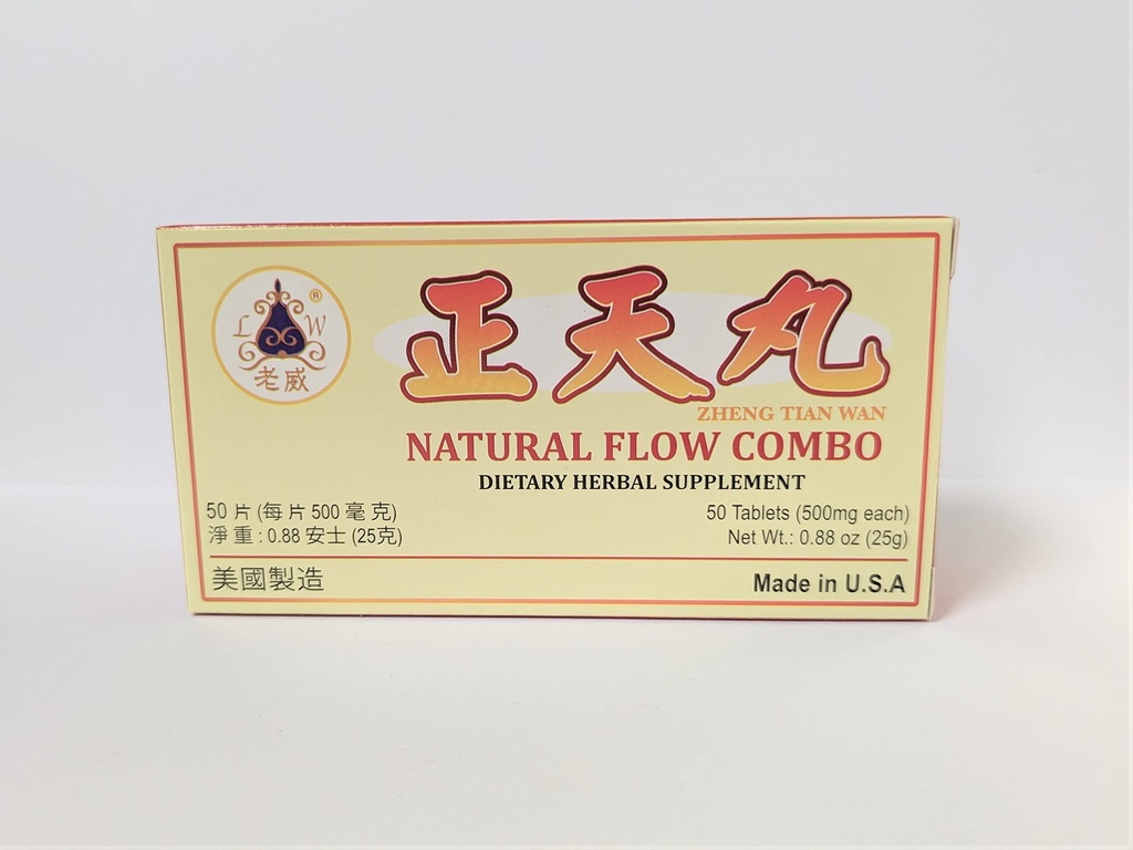 Zheng Tian Wan Herbal Supplement Hjælper til migræne og premenstruelle hovedpine 500mg 50 tabletter Made in USA af Lao Wei