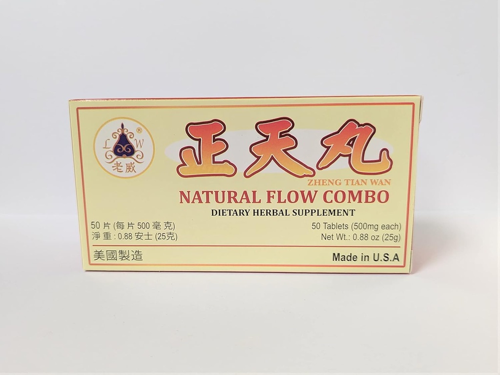 Zheng Tian Wan Herbal Supplement Hjælper til migræne og premenstruelle hovedpine 500mg 50 tabletter Made in USA af Lao Wei