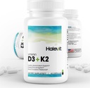 Vitamin D3 + K2 med BioPerine • 124; Tredjeparts testet • 124; 5000 IE D3 til Optimal Calcium Absorption • 124; 100 mcg vitamin K2 • 124; Let at synke • 124; immunforsvar + pose
