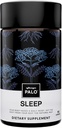 PALO Sleep & Stress Support - Melatonin- Free Vegan Supplement med Økologisk Valerian Root, L- Theanin, Magnesium, Kamille, Lemon Balm & Passionflower - 90 Kapsler