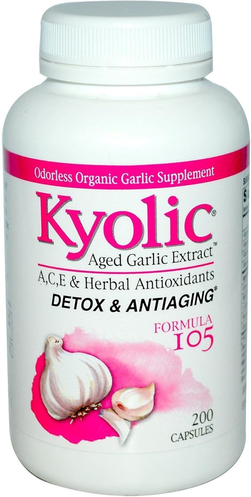 Kyolsk aged hvidløg ekstrakt ™ Detox og anti-aging formel 105 -- 200 kapsler