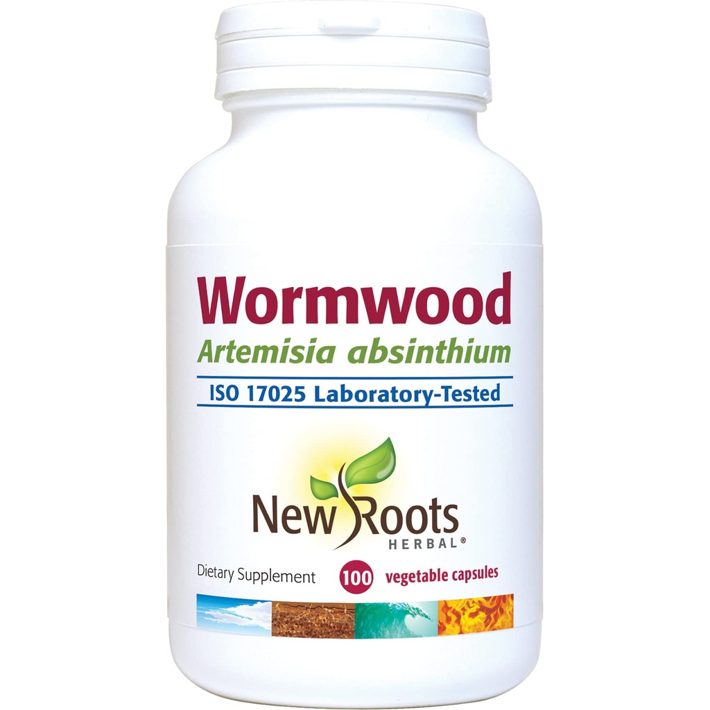 NY ROOTS HERBAL Wormwood (100 Veg Caps) - Appetit, fordøjelse og intestinal balance support - non-GMO & Gluten Free