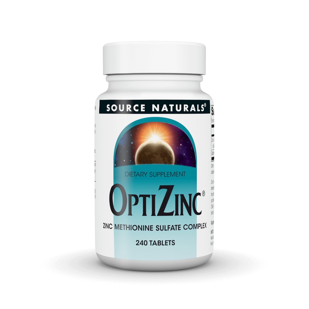 Kilde Naturals OptiZink Zinkmethionin Sulfat- kompleks & kosttilskud - 240 tabletter