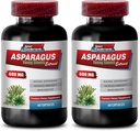Asparges unge skud kapsler - Asparagus 600 MG - UNGE SHOOTS Extract - asparges rod ekstrakt - antioxidant formel kapsler, asparges ekstrakt kapsler økologiske, vand piller - 2 Bot 120 Kapsler
