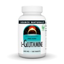 Source Naturals L- Glutamin, Gratis form Aminosyre, der understøtter metabolisk energi *, 500mg - 100 tabletter