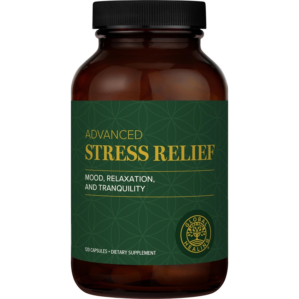 Global Healing Center - Stress Relief supplement med Lithium Orotation - Avanceret Calm Support Hjælper lette stress og forbedre funktion - Lithium Kosttilskud - (120 kapsler)