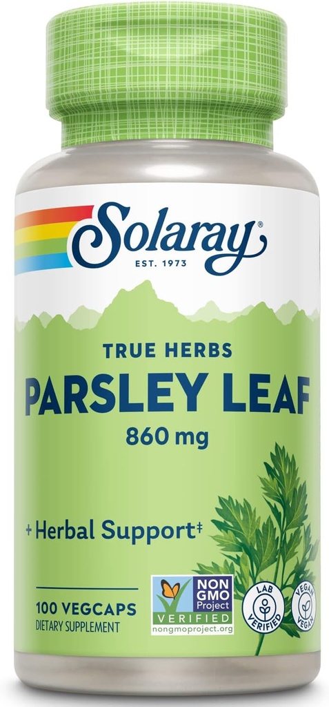 SOLARAY Parsley Kapsler, 860 mg