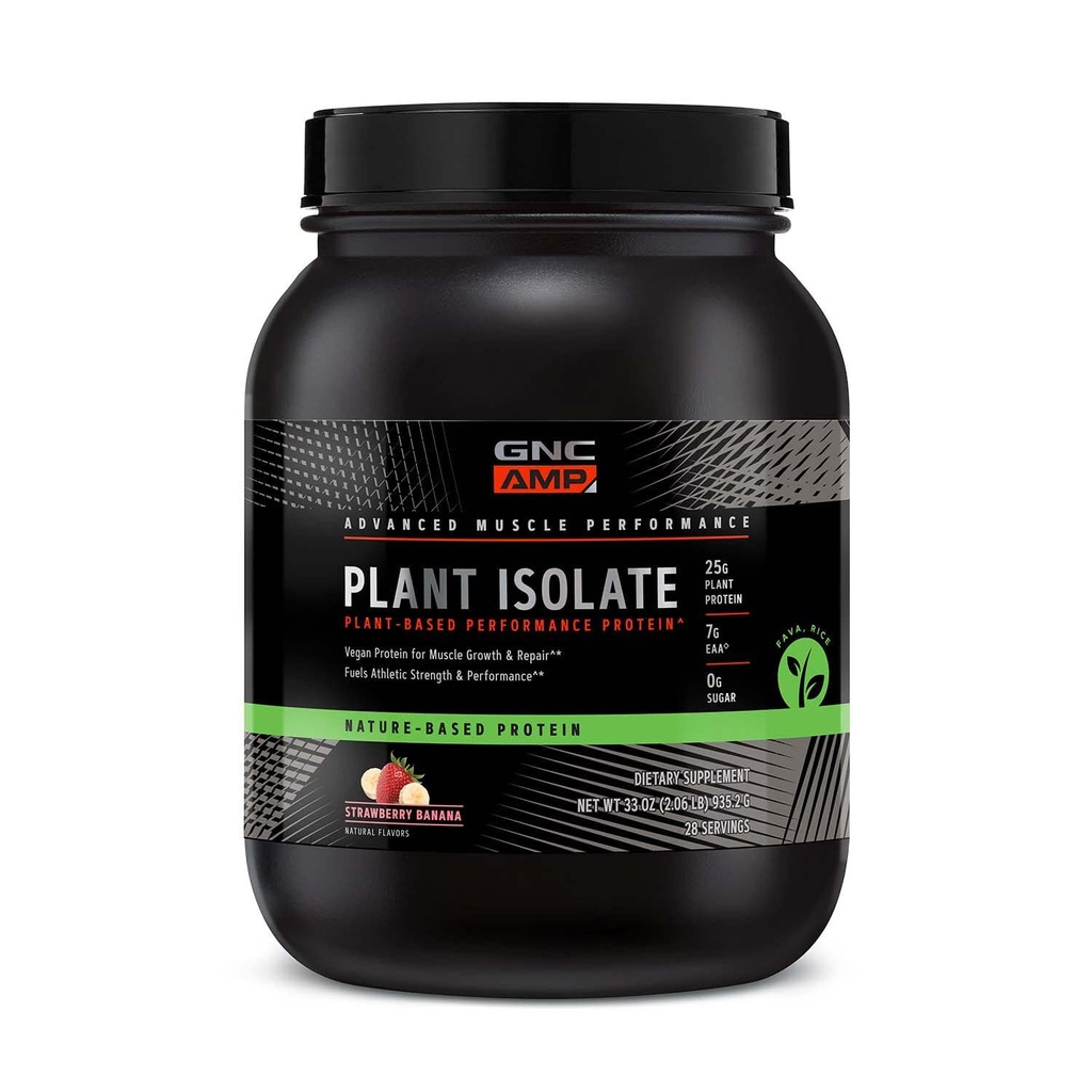 GNC AMP Plant Isolate Protein - Strawberry Banana (28 Servere)