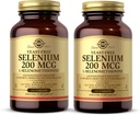 Solgar Yeast- Free Selenium 200 mcg - 250 tabletter, pakke af 2 - Understøtter Antioxidant & immunsystem Sundhed - Non- GMO, Vegan, Gluten Free, Dairy Free, Kosher - 500 Total Serveringer