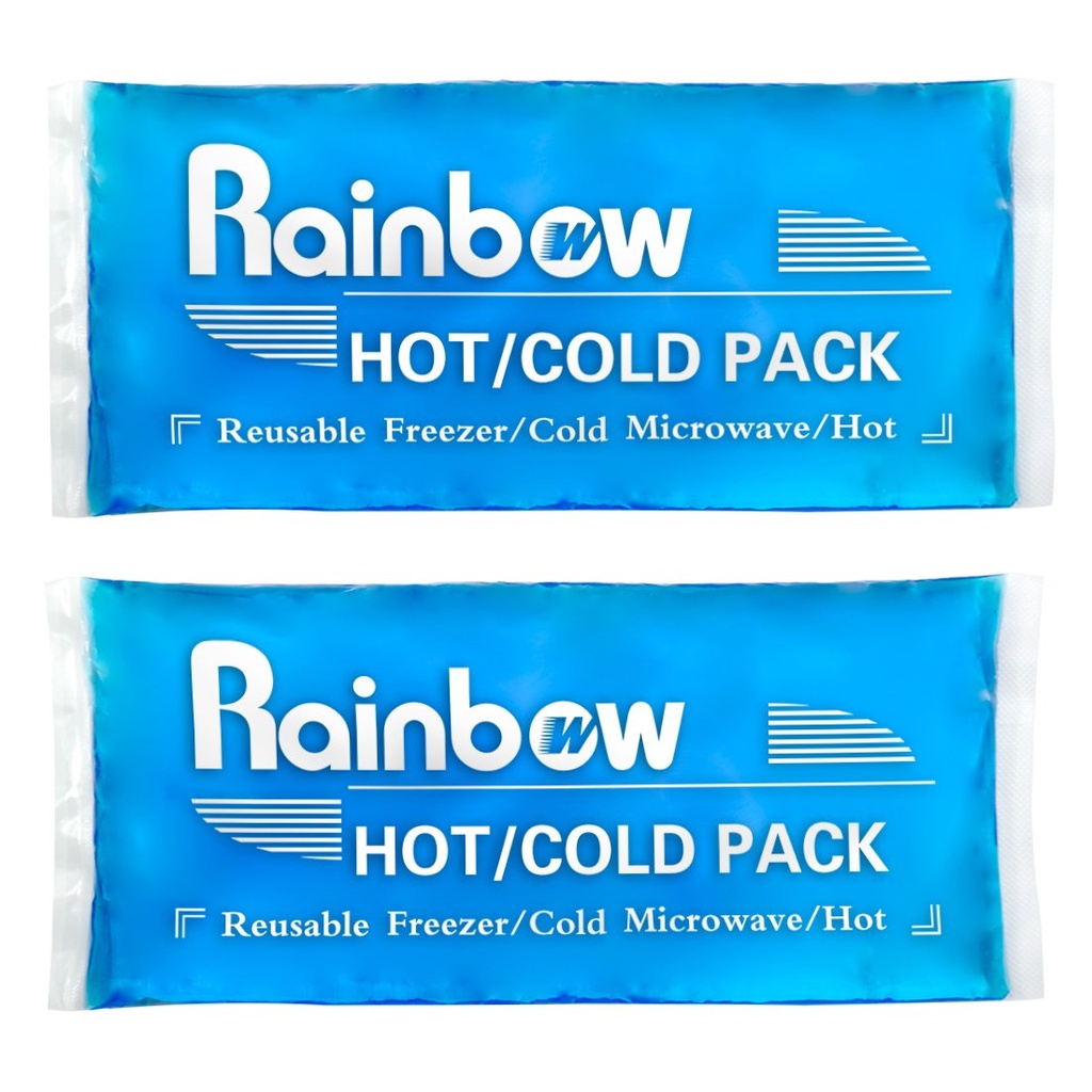Soft Ice Packs Genbrugelig Gel Pack 2, Hot and Cold Gel Ice Packs til skader, Hovedpine, fælles smertelindring, Comfort Ice Pack Fleksibel terapi på Neck, Ankle, Knee, Ben, Skulder, albue, Arme, Fødder