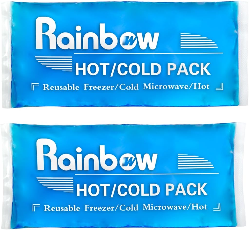Soft Ice Packs Genbrugelig Gel Pack 2, Hot and Cold Gel Ice Packs til skader, Hovedpine, fælles smertelindring, Comfort Ice Pack Fleksibel terapi på Neck, Ankle, Knee, Ben, Skulder, albue, Arme, Fødder