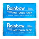 Soft Ice Packs Genbrugelig Gel Pack 2, Hot and Cold Gel Ice Packs til skader, Hovedpine, fælles smertelindring, Comfort Ice Pack Fleksibel terapi på Neck, Ankle, Knee, Ben, Skulder, albue, Arme, Fødder