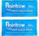 Soft Ice Packs Reusable Gel Pack 2, Hot and Cold Gel Ice Packs for Injuries, Headaches, Joint Pain Relief, Comfort Ice Pack Flexible Therapy on Neck, Ankle, Knee, Leg, Shoulder, Elbow, Wrist, Feet