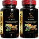 Prostata Complex for Mænd - Saw Palmetto, Lycopene for Prostate, Pygeum africanum Extract, Prostate Care, Herbal Prostate Support, Grape Seed Extract, Nettle Extract - 2 flasker