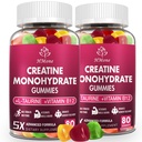 Creatin monohydrat Gummies - 5g for mænd og kvinder, 160 Grev og Creatin Chewable Kosttilskud til muskel Gain, muskel styrke, energi boost, og muskel Builder, sukker fri, Vegan