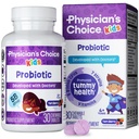 Lægens CHOICE Probiotika for børn - 7 Diverse Strops, Organic Prebiotics, Vitamin & Min - Klinisk Studerede L. Rhamnosus GG - Immun & fordøjelsesstøtte - Ingen sukker eller kunstige farvestoffer
