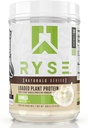 RYSE Loaded Plant Protein - Vanilla - 20g naturligt vegansk plantbaseret protein pulver fra Pea, Chickpea & Barley Rice - ingen kunstige farver, flavors eller sødestoffer - 20 Servere