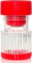 HealthSmart Pill Crusher og Grinder, knuser Vitamin og Tablets, holder op til 2 piller, Med Ergonomiske Grips, Rød