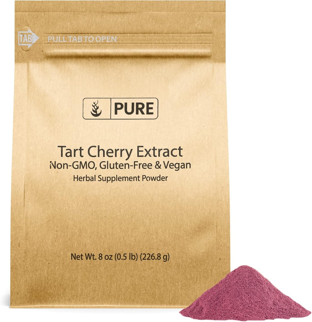 Pure Original Ingredienser Tart Cherry Extract (8oz), Non- GMO, Herbal Supplement