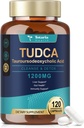 Totaria TUDCA Bile Salts 1200mg (Tauroursodeoxycholsyre), 120 kapsler, Ultra Styrke Pure TUDCA leverkosttilskud, lever og galdeblære rense & reparation, Vegan