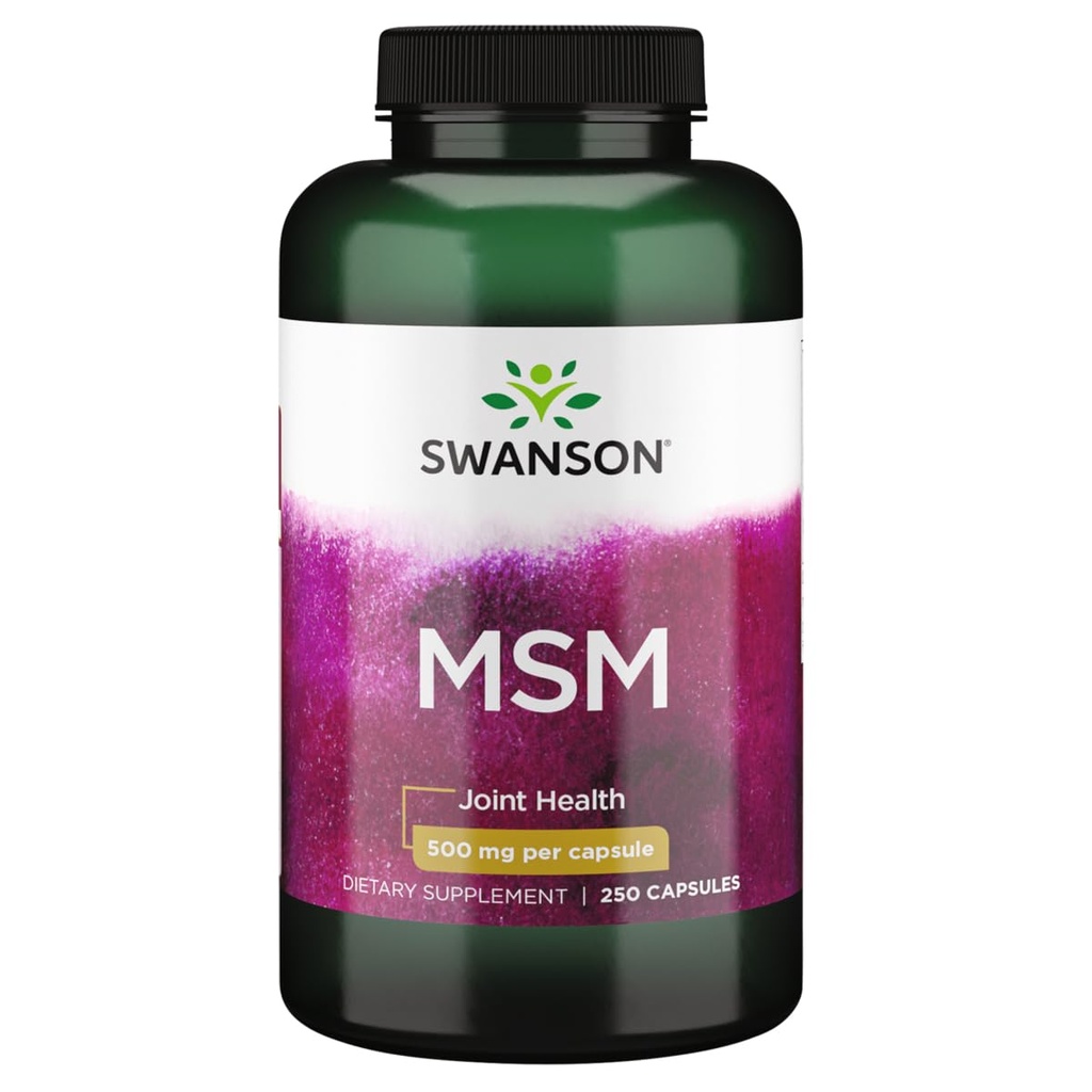 Swanson Msm 500 Milligram 250 Kapsler