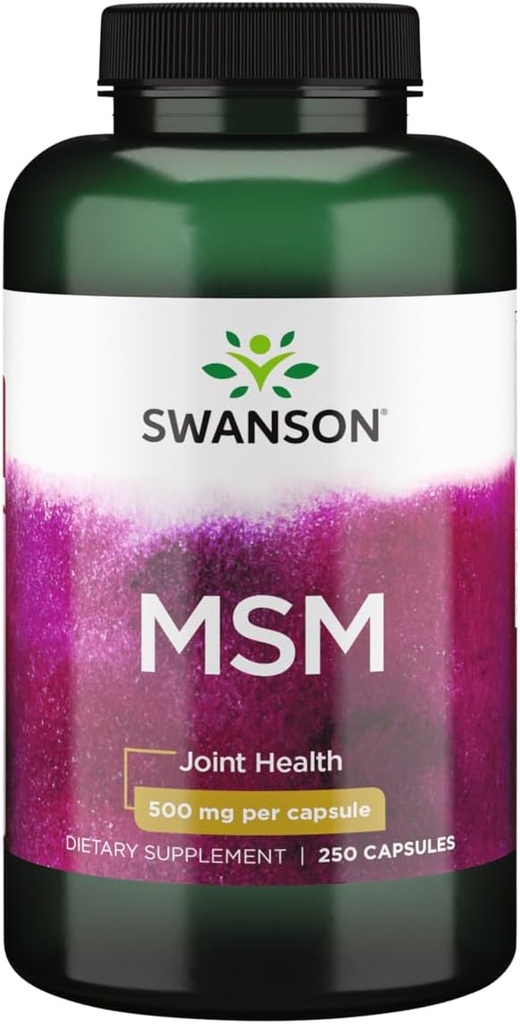 Swanson Msm 500 Milligram 250 Kapsler
