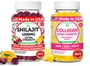 Lunakai USA Made Shilajit & Collagen Extra Strength Gummies Bundle - Energi, Hår, Hud og Nail Support - Lækker & Non- GMO