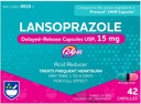 Rite Aid Lansoprazol 15 mg - 42 kapsler, syre Reducer Forsinkede frigivelseskapsler USP, Heartburn Relief og syre Reflux, op til 24 timer Relief