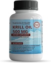 Rawleigh Premium Red Krill Oil: 60 Non- GMO Softgels, 1000mg af Euphasia Superba Oil en dag, Rich in Cholin, Phospholipids, Astaxanthin, EPA & DHA Omega-3 fedtsyrer, for Heart, Joints, Brain Health