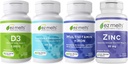 EZ Melts Essential Men 's Health Bundle, sukkerfri, 1-3-måned Supply