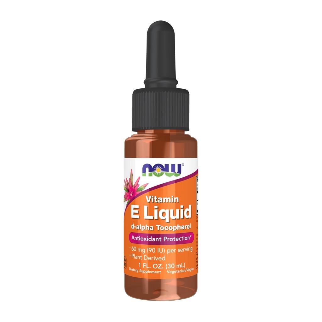 Now Foods Supplements, Natural Vitamin E Liquid (D- Alpha Tocopherol), Antioxidant Protection *, 1- Ounce
