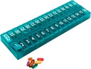 Once- a Day Monthly Pill Organizer Removable Lid for Easy Lading - Stor Segment Pill Box Medicin til hele måneden Plus en Segment for Ekstra Pills BPA Gratis
