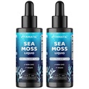 Vitamatic 2 Packs Liquid Organic Irish Sea Moss - Lavet med Bladerwrack & Burdock Root - 2800 mg per servering - 2 FL OZ - Seamoss Total 4 oz